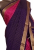 Pure Contrast Mysore Crepe Silk Saree